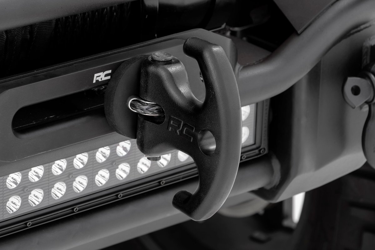 Multi-Function Winch Cleat - Rough Country - Forged Aluminum - Black